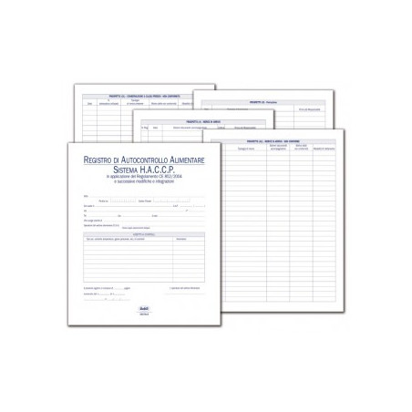 Registro Autocontrollo alimentare - metodo HACCP - Rintracciabilità e tracciabilità degli alimenti